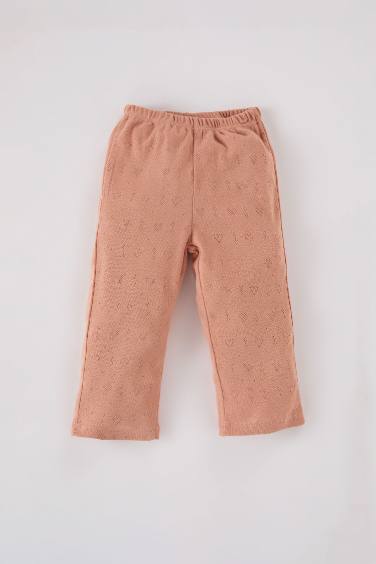 Kız Bebek Pijama Takımı Uzun Kollu Ribana Üst Uzun Alt