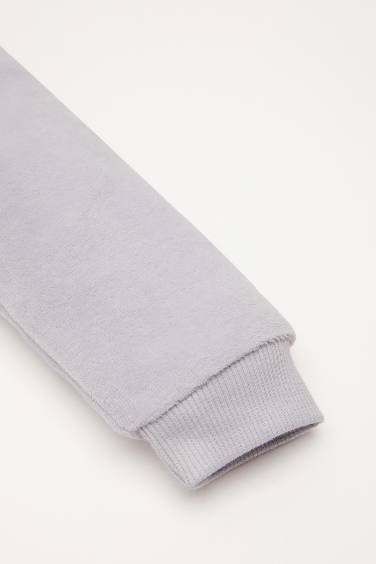 بيجامة الكريسماس مطبوعة برقبة مستديرة من قطعتين للبيبي بنت