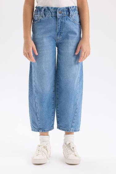 بنطلون جينز بناتي بارل فيت جوجر