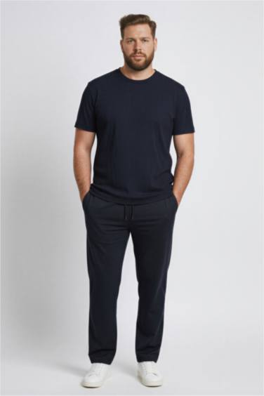 Slim Fit Crew Neck Crinkle Short Sleeve T-Shirt