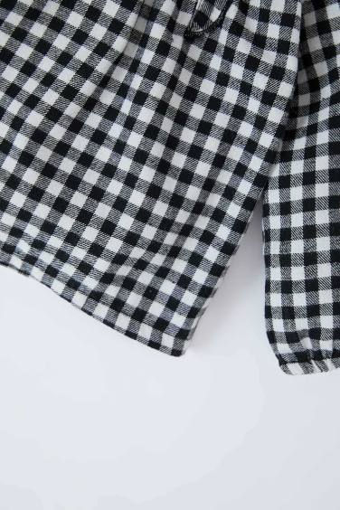 Baby Girl Plaid Long Sleeve Blouse Leggings 2 Piece Set