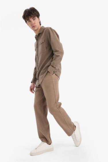 %100 Pamuk Bol Rahat Kesim Wide Leg Geniş Paça Yazlık Keten Görünümlü Pantolon