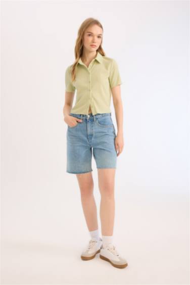 Coool ұзын бұлшықет пішімі Қысқа жеңді көйлек