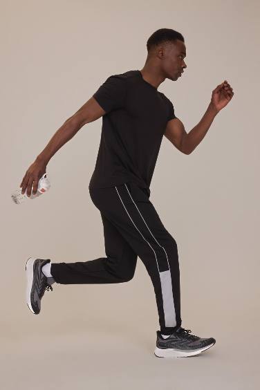 DeFactoFit Standard Fit Back Printed Printed Sports T-Shirt