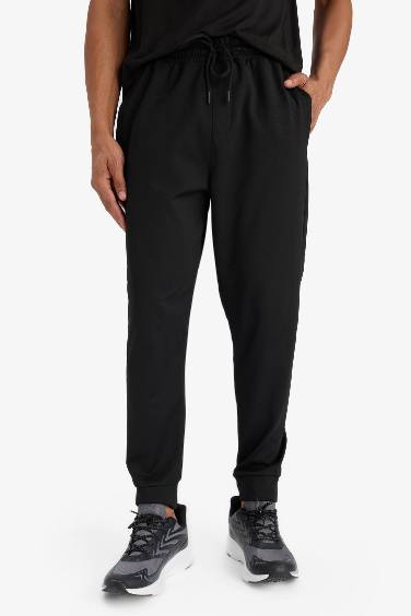 DeFactoFit Sporcu Standart Fit Jogger Eşofman Altı İçi Yumuşak Tüylü Skuba Dalgıç Kumaş