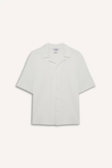 Relax Fit Apache Neck Short Sleeve Shirt