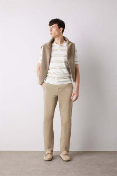 Regular Fit Normal Kesim Yazlık Düz Paça Chino Kanvas Pantolon