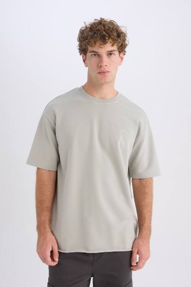 Boxy Fit Crew Neck T-Shirt