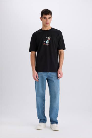 Boxy Fit Crew Neck Short Sleeve T-Shirt