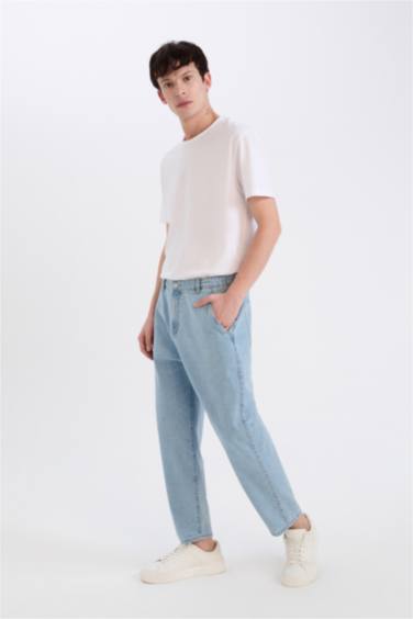 Relaxed Slouchy Fit широкий джинсы с эффектом стирки