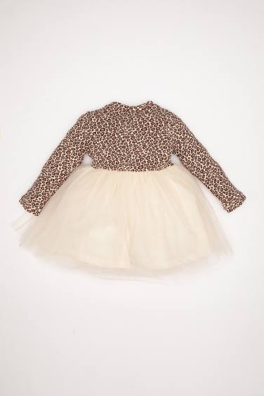 Baby Girl Leopard Patterned Ribbed Camisole 2 Piece Set