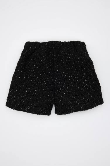 Ensemble 2 pièces Jupe-short en tweed et collants pour bébé fille