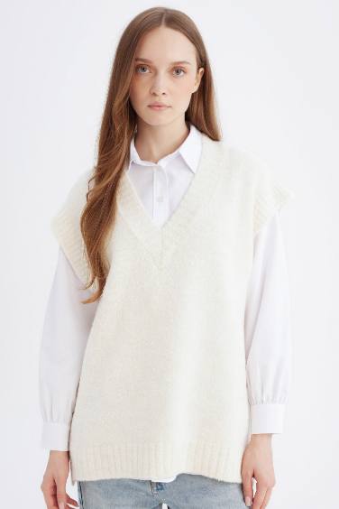 Relax Fit Half Turtleneck Basic Knit Pullover