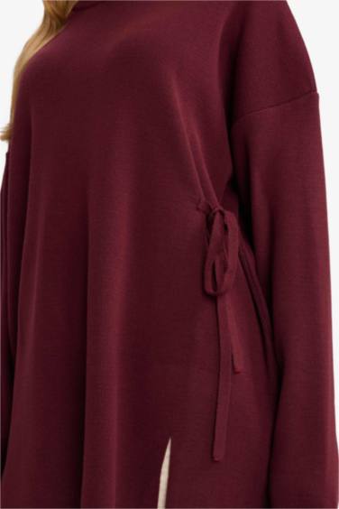 تونيك قصة عادية بياقة مستديرة