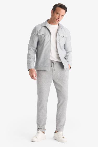 Slim Fit Polo Zippered Jacket