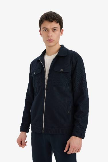 Slim Fit Dar Kesim Astarlı Fermuarlı Cepli Mevsimlik Baharlık Mont