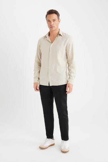 Yazlık Jogger Keten Düz Paça Pantolon