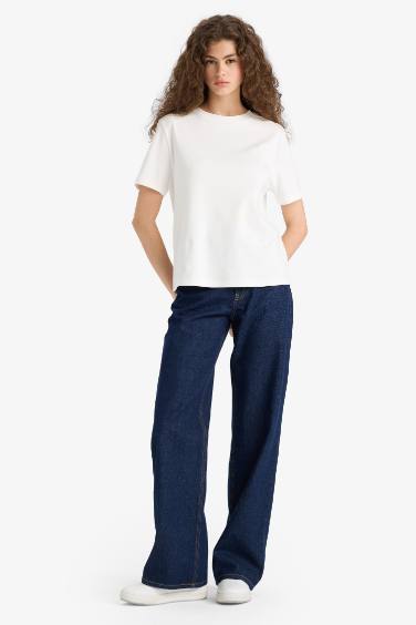 Regular Fit Bisiklet Yaka Kısa Kollu Tişört