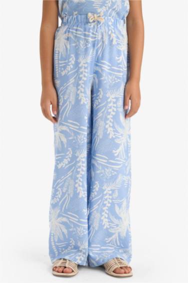 بنطرون بناتي برجل واسع وايد ليج