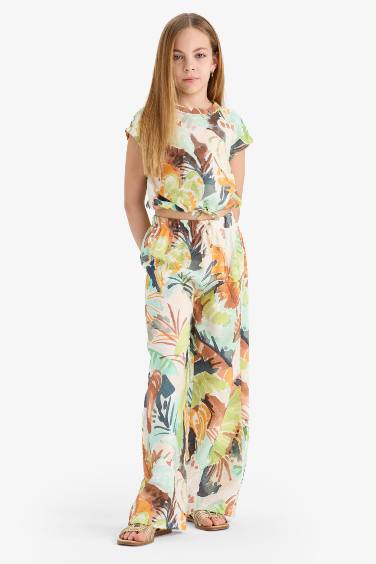 Girl Palazzo Wide Leg Trousers