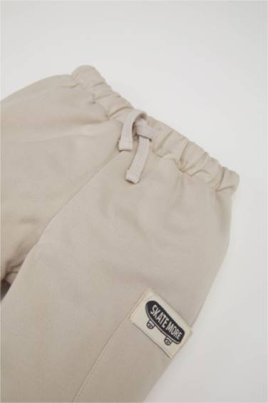 Baby Boy Label Printed Elastic Waist Sweatpants