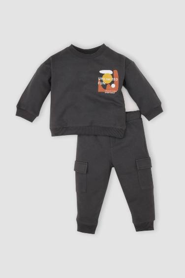 Ensemble Sweat-shirt et Jogging avec imprimé pour BéBé Garçon