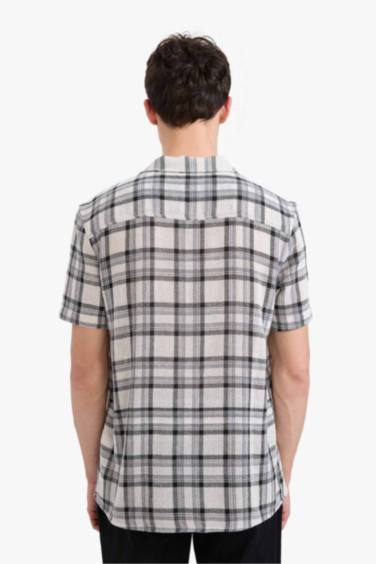 Regular Fit Checkered Summer Cotton Shirt
