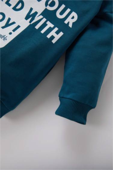 Baby Boy Printed Sweatshirt Sweatpants 2 Piece Set