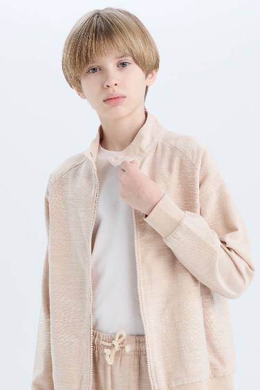 Boy College Collar Bomber Jacket