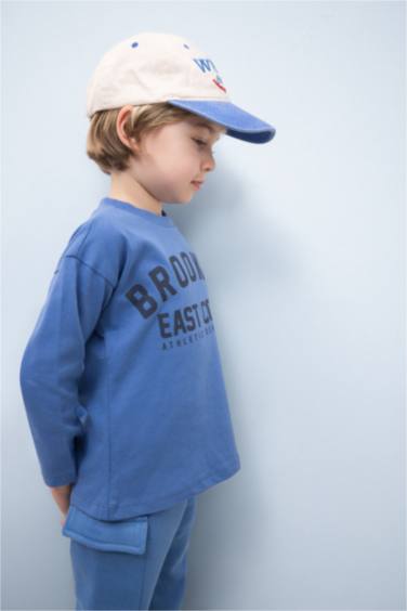 Baby Boy Crew Neck Printed T-shirt