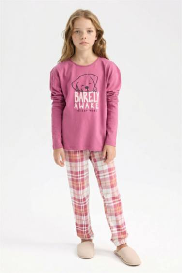 Girl Printed Top Bottom 2 Piece Pajama Set