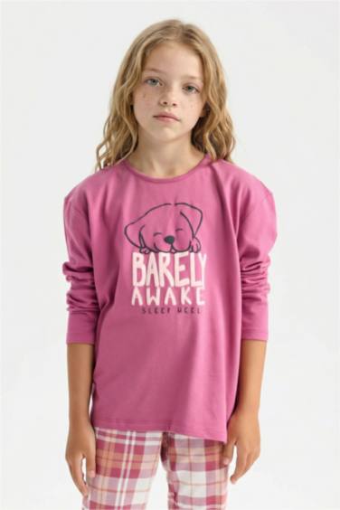 Girl Printed Top Bottom 2 Piece Pajama Set