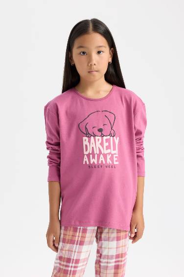 Girl Printed Top Bottom 2 Piece Pajama Set