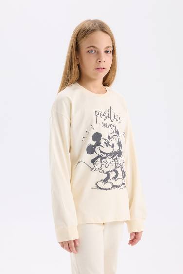 Pyjama Mickey & Minnie à Coupe régulière Top à manches longue et Bas long pour Fille