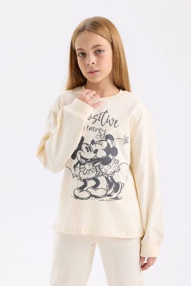 Pyjama Mickey & Minnie à Coupe régulière Top à manches longue et Bas long pour Fille