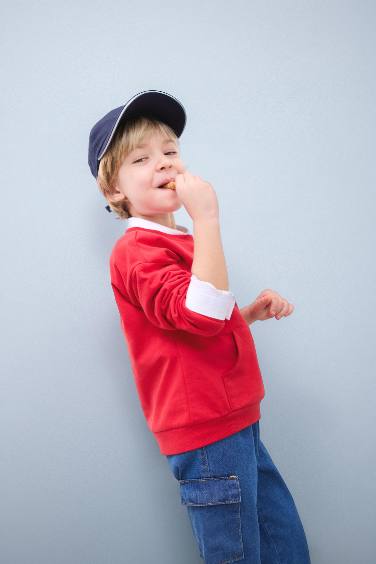 Baby Boy Crew Neck Printed Sweatshirt