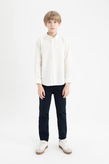 قميص بولو بيج كم طويل قصة عادية