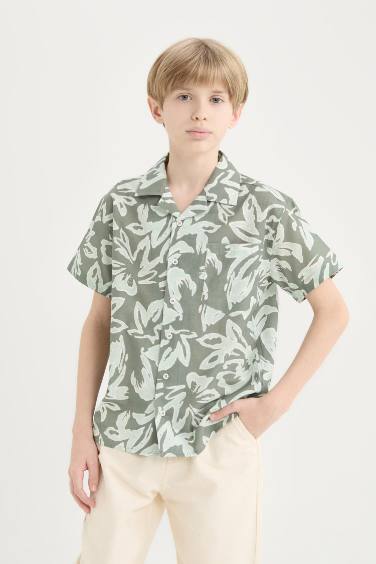 Boy Oversize Fit Polo Neck Short-Sleeve Shirt