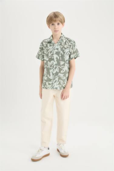 Boy Oversize Fit Polo Neck Short-Sleeve Shirt