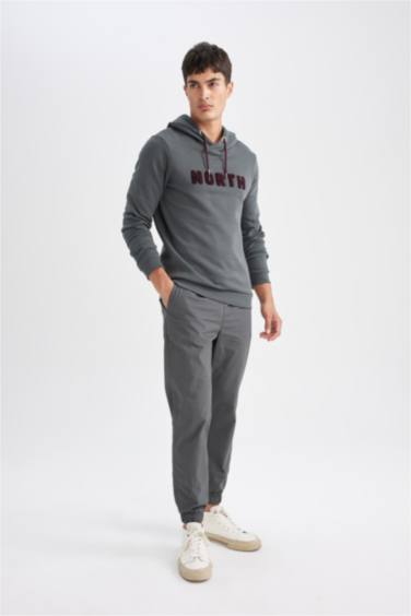 Pantalon Jogging en coton gris pour Homme