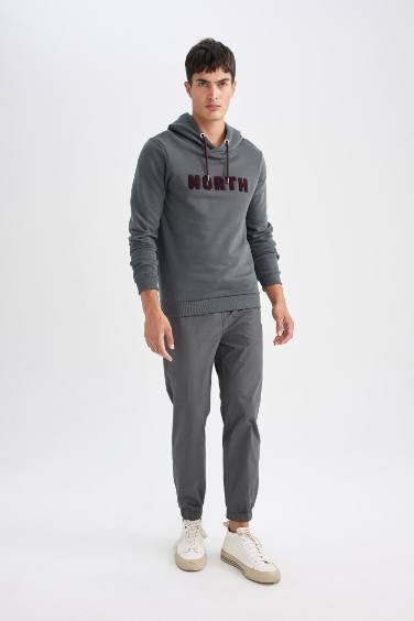 Pantalon Jogging en coton gris pour Homme