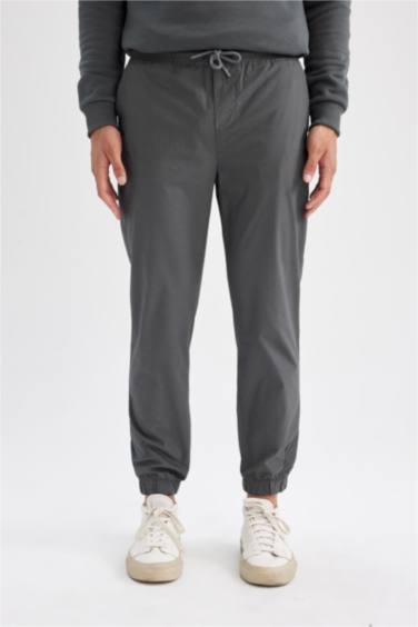 Pantalon Jogging en coton gris pour Homme