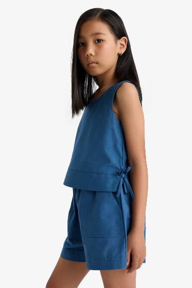 Blouse sans manches pour fille