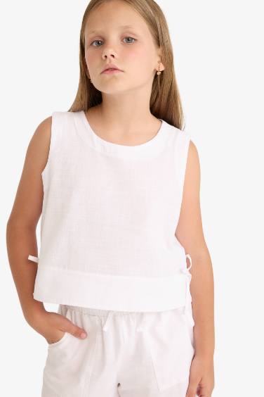 Blouse sans manches pour fille