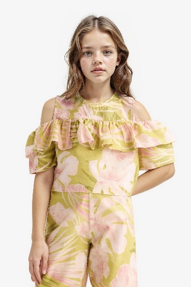 Blouse à manches courtes Lin Manche Courte