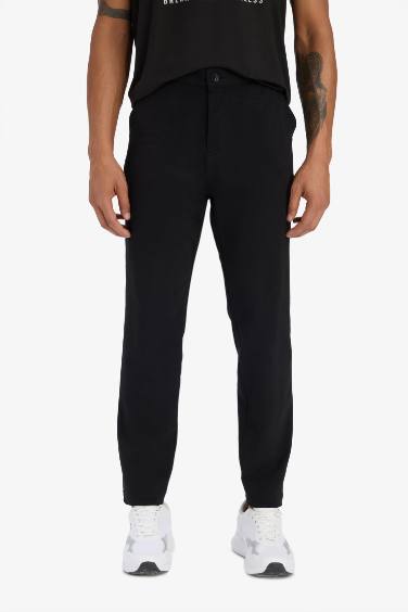 DeFactoFit Slim Fit Dar Kesim Çift Cepli Standart Paça Esnek Multifonksiyonel Sporcu Jogger