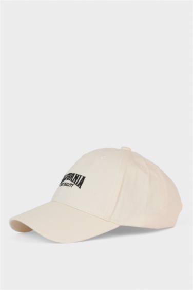 Erkek Nakışlı Pamuklu Cap Şapka