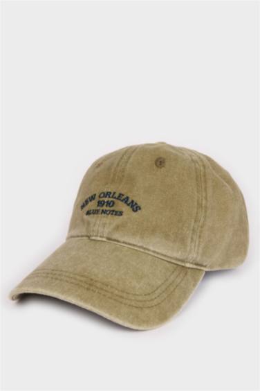 Unisex Label Printed Denim Baseball Basketball Cap