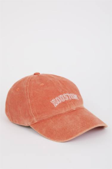 Unisex Label Printed Denim Baseball Basketball Cap