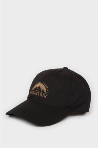 Man Embroidered Cotton Cap